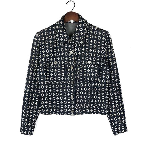 celine logo denim jacket|Celine jackets for women.